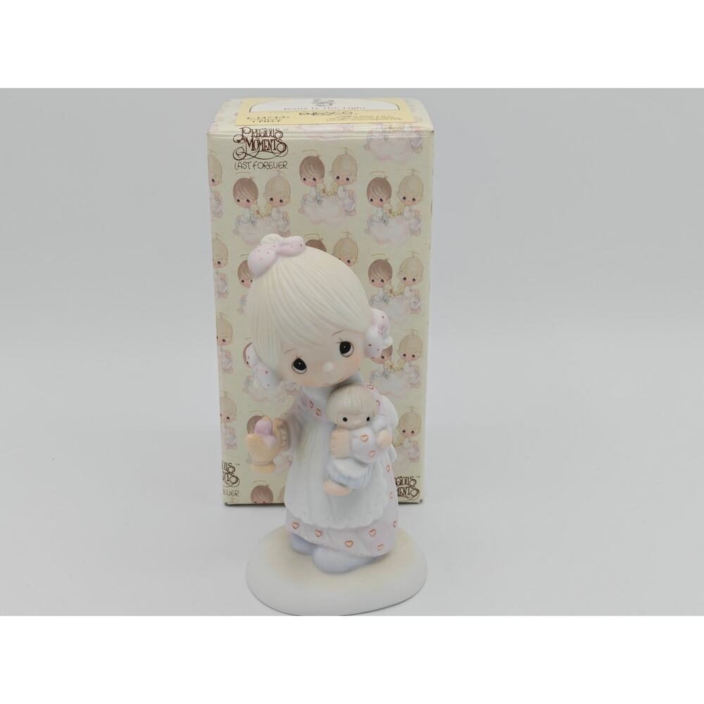 Precious Moments Jesus Is The‎ Light Figurine Enesco E-1373G 1978 Boxed